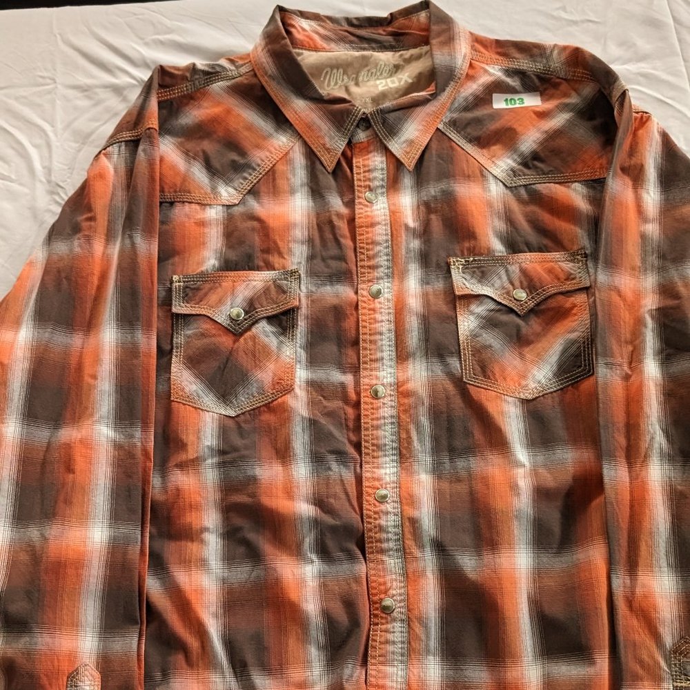 Wrangler 20x competition - pearl-snap - long-sleeve - XXL